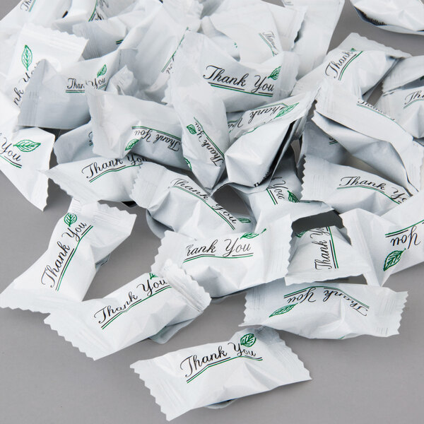 "Thank You" Buttermints Individually Wrapped 1000/Case Hospitality Mints