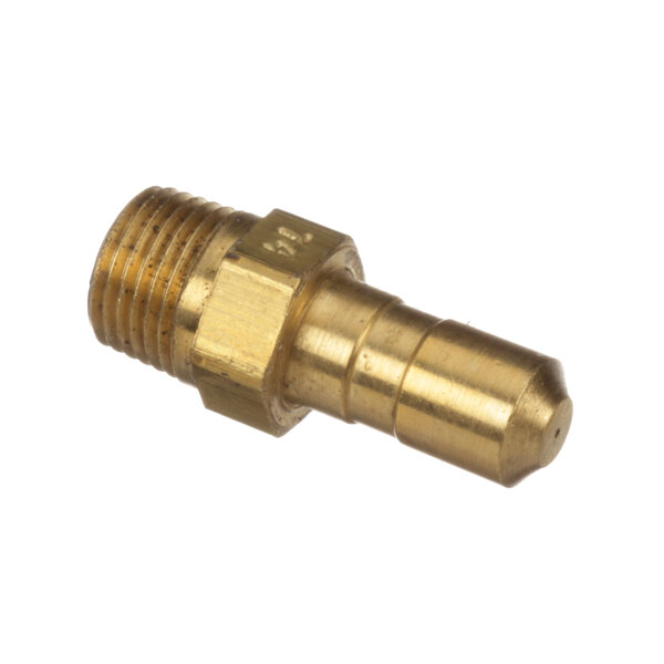 A close-up of a Groen brass runner tube orifice fitting.