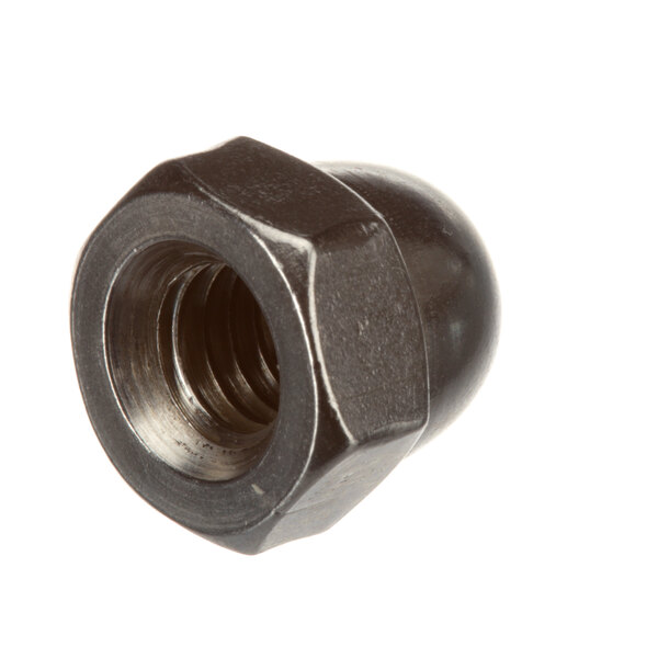 A close-up of a Globe black acorn nut.