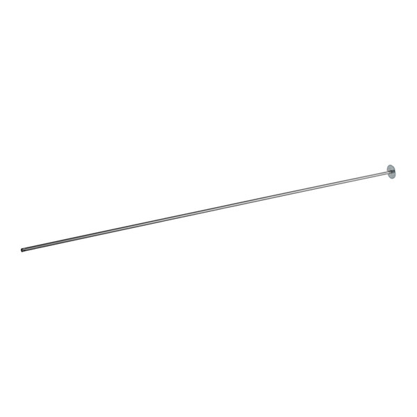 A long metal rod with a round screw on one end.