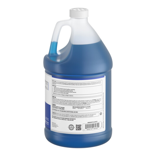 Noble 1 gallon / 128 oz. Dry It Concentrated Low Rinse Aid / Drying Agent for Low Temperature Dish Machines