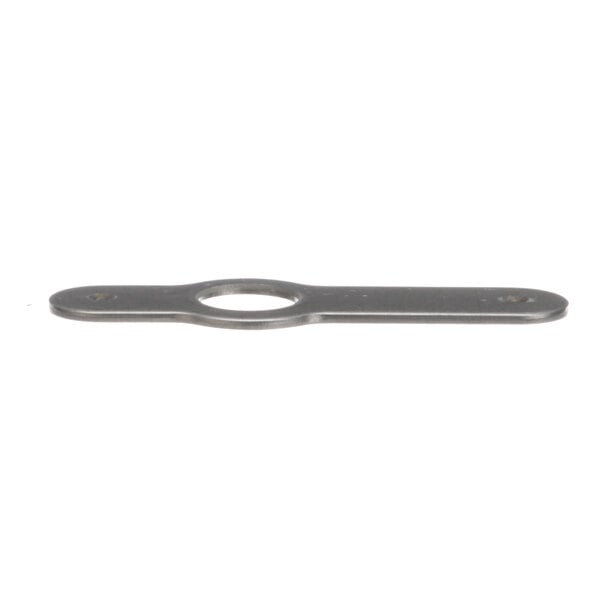 A Robot Coupe metal plate with a hole in it.