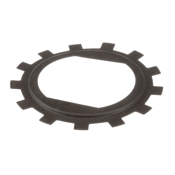 A black circular Champion lockwasher tab.