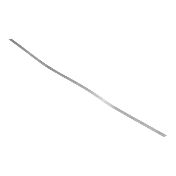 A long thin metal strip with holes in it.