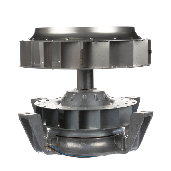 A metal US Range motor with a white background.