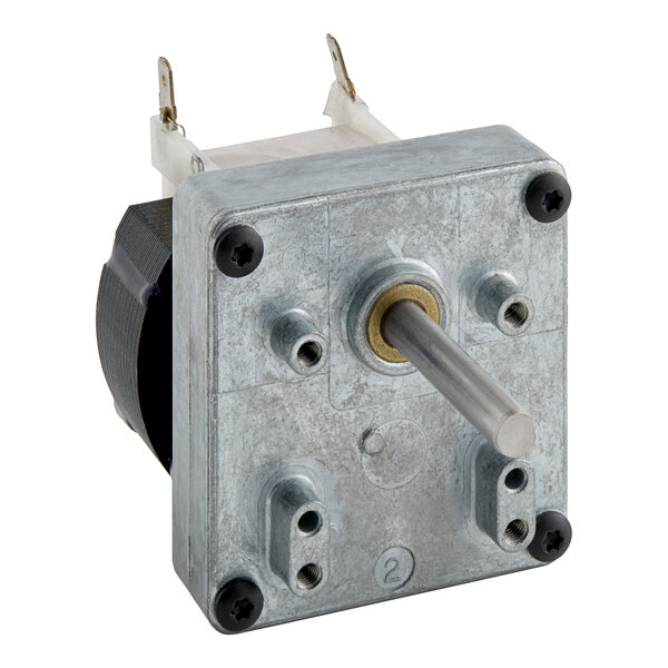 A Hatco gear motor with a metal rod and metal cylinder.