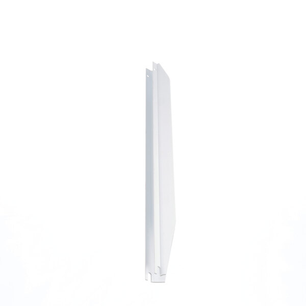 A white rectangular object with a black handle.