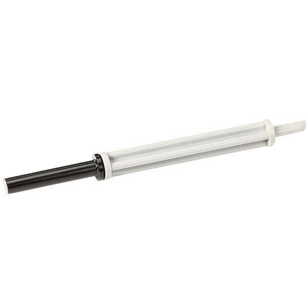 A black and white Robot Coupe safety rod.