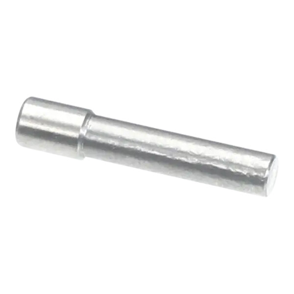 A metal lock pin with a cylindrical shape and a slightly wider head, used for securing components in place.