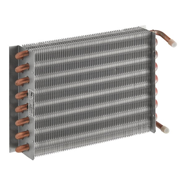 A Manitowoc Air Condenser with copper tubes and copper fins.