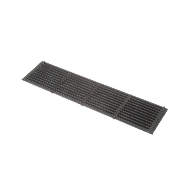 A black metal grid with 11 bars on a white background.