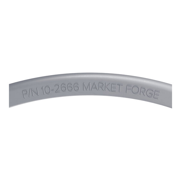 A curved gray Market Forge gasket with the part number 10-2666 embossed on its surface.