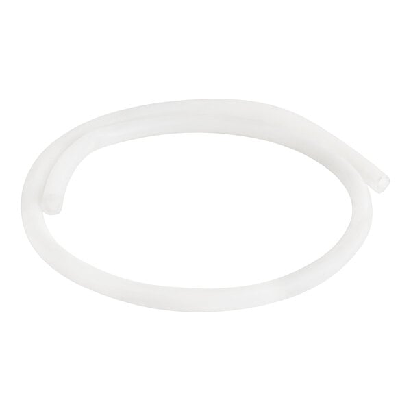 A white silicone hose with a 1/4 inch inner diameter and 1/2 inch outer diameter.