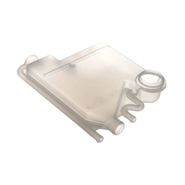 An Electrolux clear plastic air gap container with pipes.