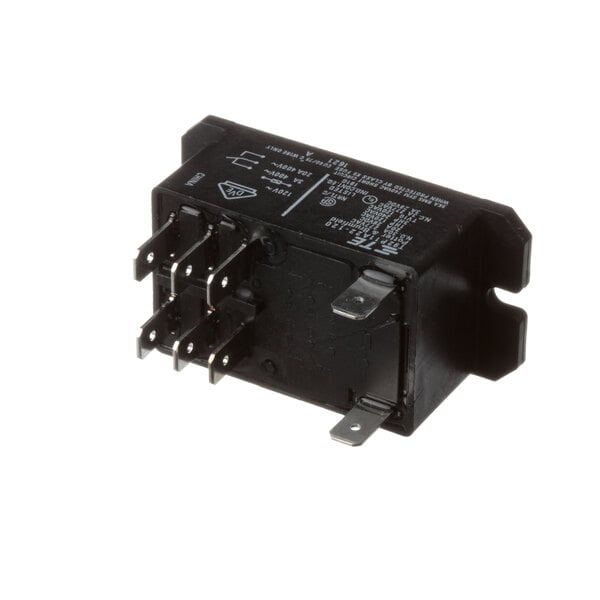 A close-up of a Henny Penny Power Relay with four terminals.