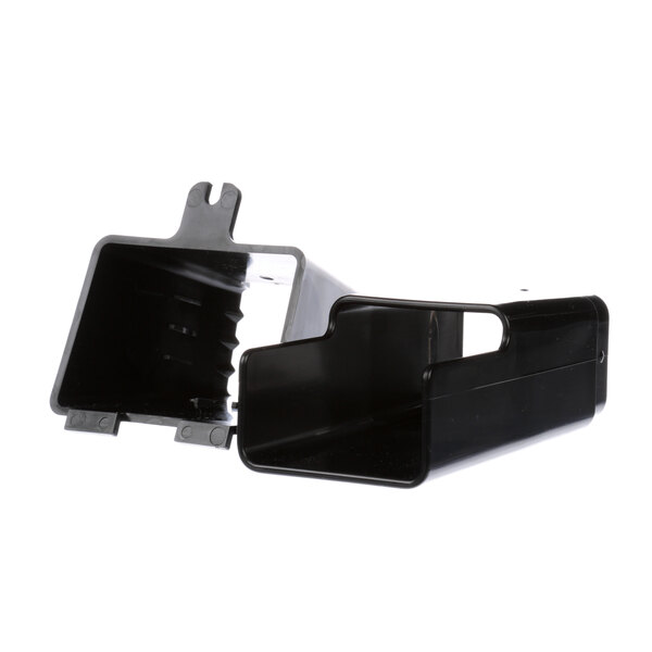 A black plastic Hoshizaki spout with a black handle.