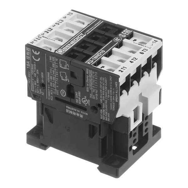 A Varimixer contactor with three terminals.