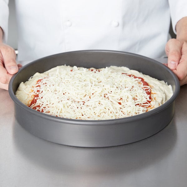 a pizza in a pan