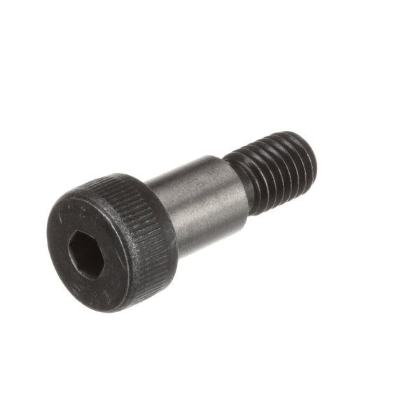 A close-up of a Cleveland Mtr Shft Adptr screw with black threading.