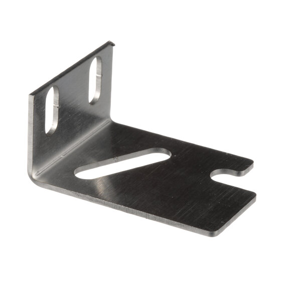 A metal end hinge bracket for Beverage-Air.