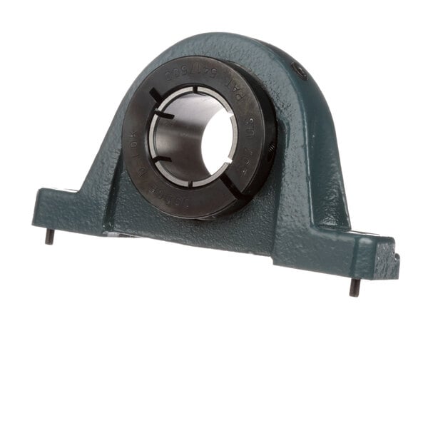A close-up of a Middleby Marshall pillow block bearing assembly.
