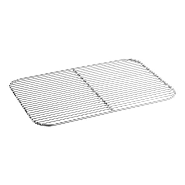 An Alto-Shaam flat metal wire shelf grid on a white background.