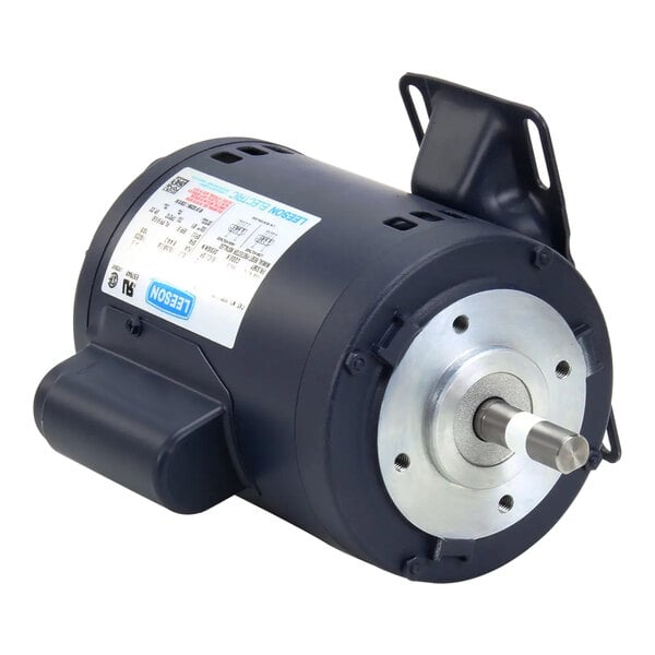 A black Henny Penny Motor with a white label.