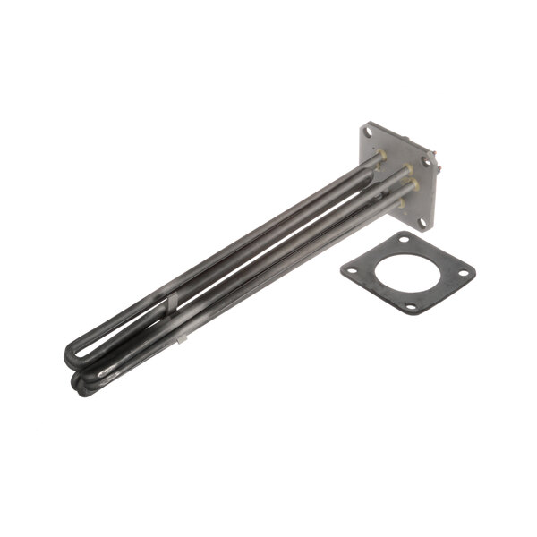 A Crown Steam heating element assembly with a gasket and a metal plate.