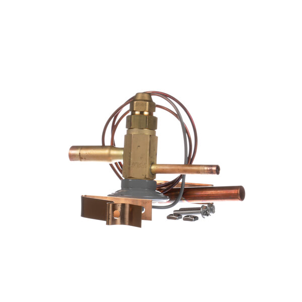 A Federal Industries expansion valve with copper tubing and a screw.