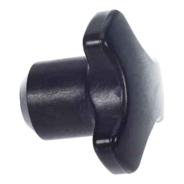 A black plastic nut-stud with a 3/8-16 thread size.
