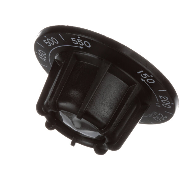 A black plastic Jade Range knob with white text.