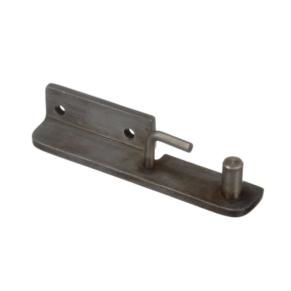 A close-up of a Jade Range door hinge piece with a screw on the side.