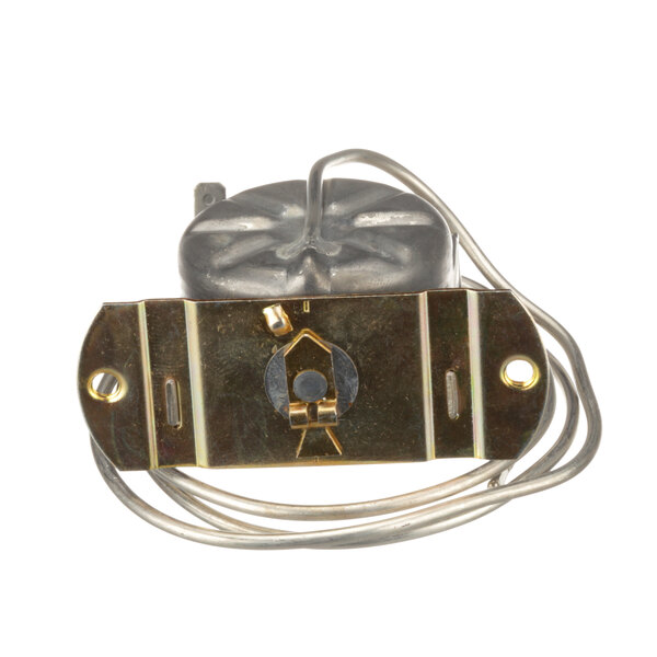 A Silver King 36336 temp control, a small metal device with wires.