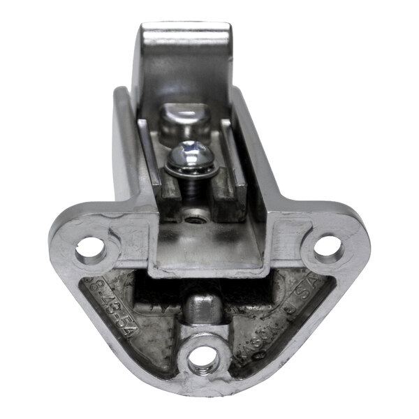 A metal Kason 58-5002 strike with a 3/4 to 1 1/2 inch offset, featuring three mounting holes and a central bolt mechanism.
