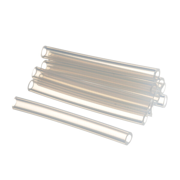 A pack of clear silicone tubes.