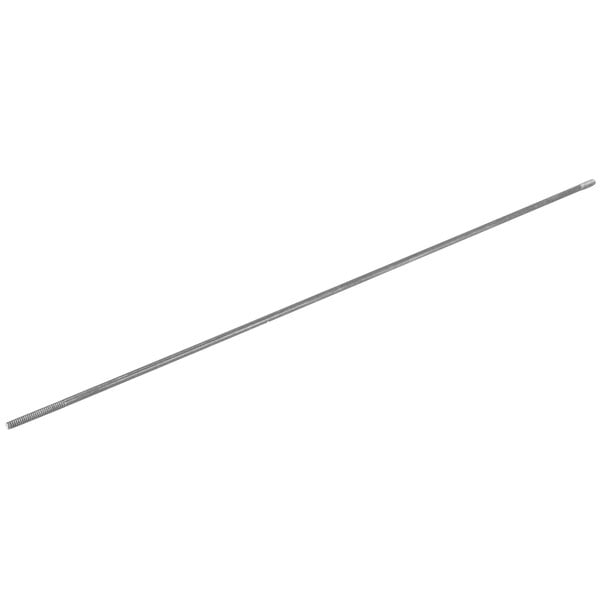 A long thin metal rod with a handle on it.