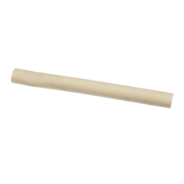 A white hose with a long handle.