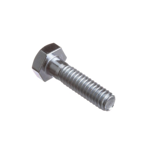 A close-up of a hex head bolt.