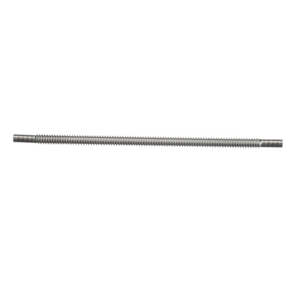 A Frymaster 3/8 inch stainless steel hose.