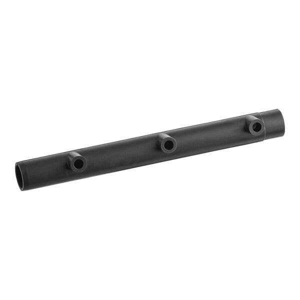 A black Hoshizaki distributor hose with three holes.