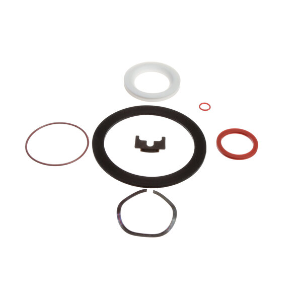 A Power Soak drain repair kit with rubber rings and seals.