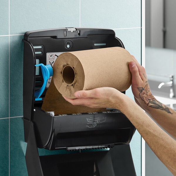 Lavex Natural Kraft Hardwound Paper Towel, 350 Feet / Roll - 12/Case