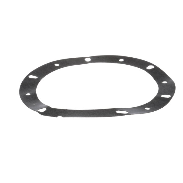 A black Champion gasket with holes.