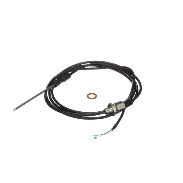 A black Rational probe cable with a small metal ring.