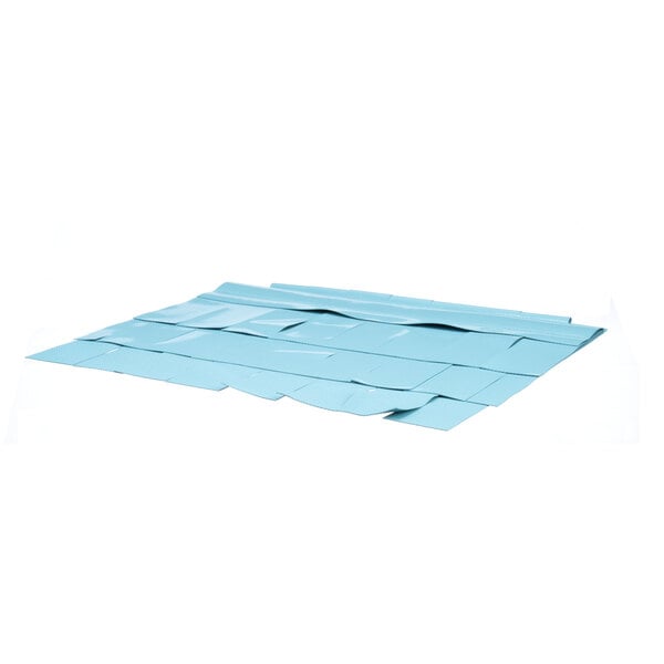 A stack of blue Champion curtain packages.