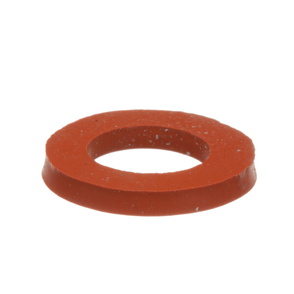 A close-up of a rubber ring with a hole in the center.