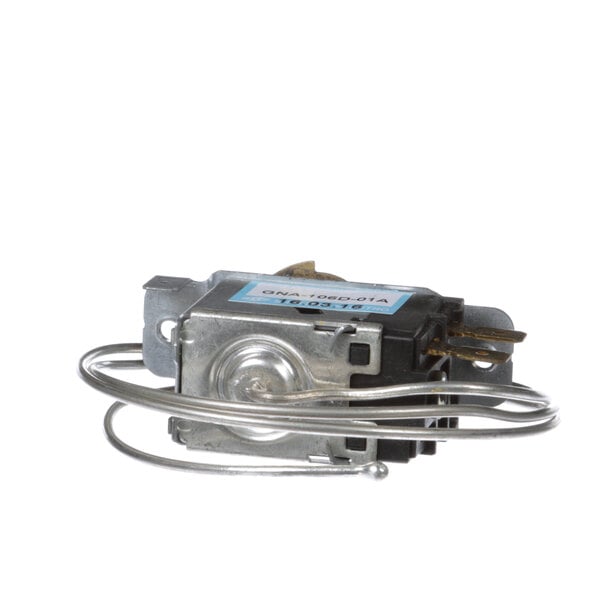 A close-up of a Turbo Air Refrigeration temperature control with wires attached.