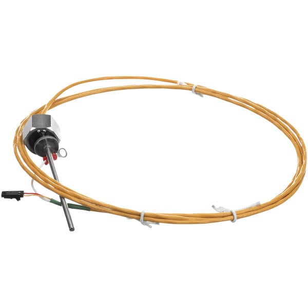 A yellow wire with a small connector on the end.
