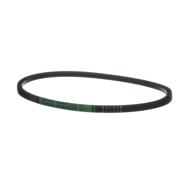 A black and green Champion V belt.