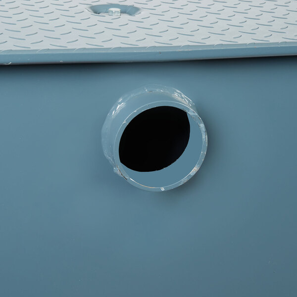 a hole in a metal surface